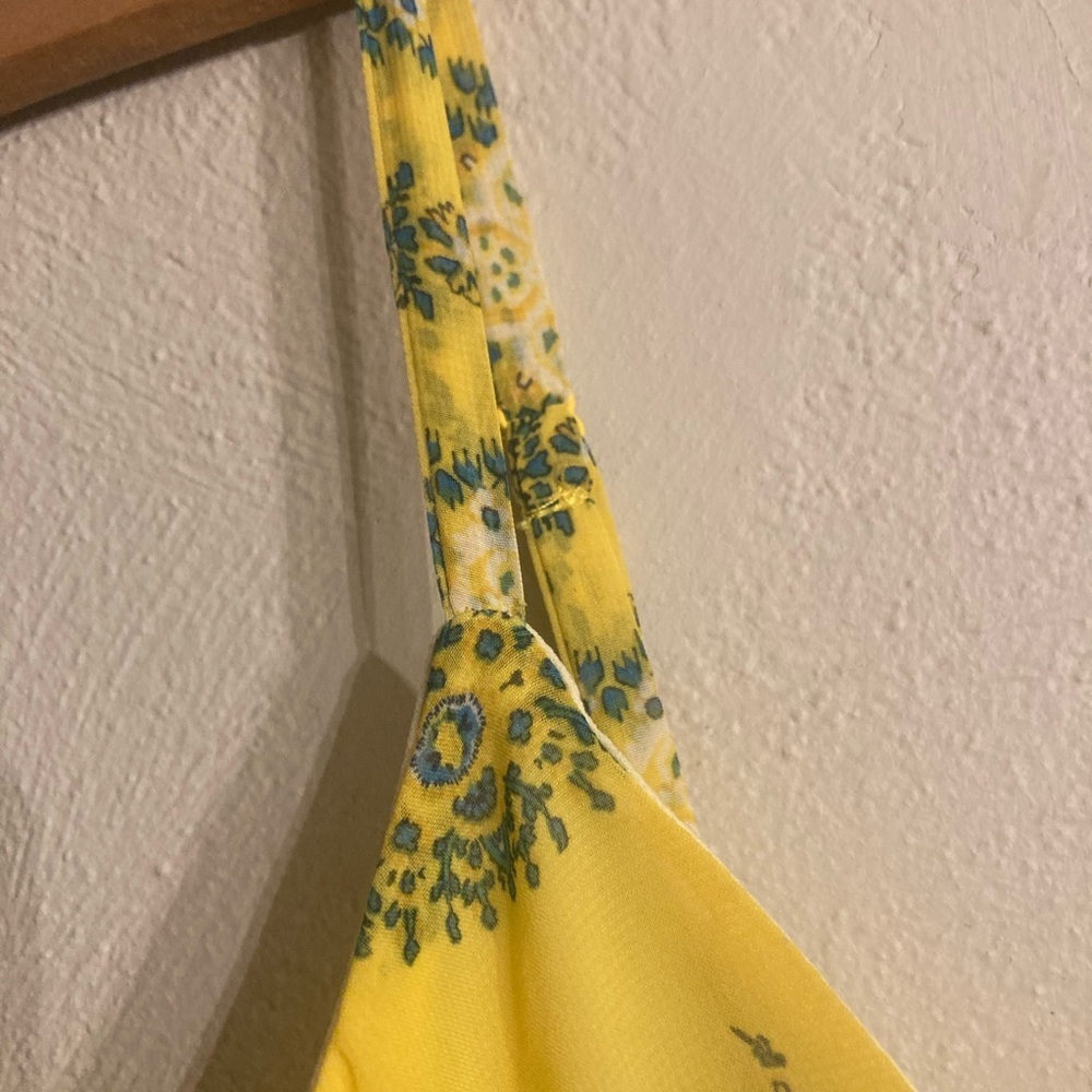 As U Wish- Yellow Floral Dress - Picture 3 of 5
